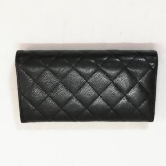 Authentic CHANEL CC Classic Caviar Flap Wallet Chain Shoulder Crossbody Black - Picture 6 of 13